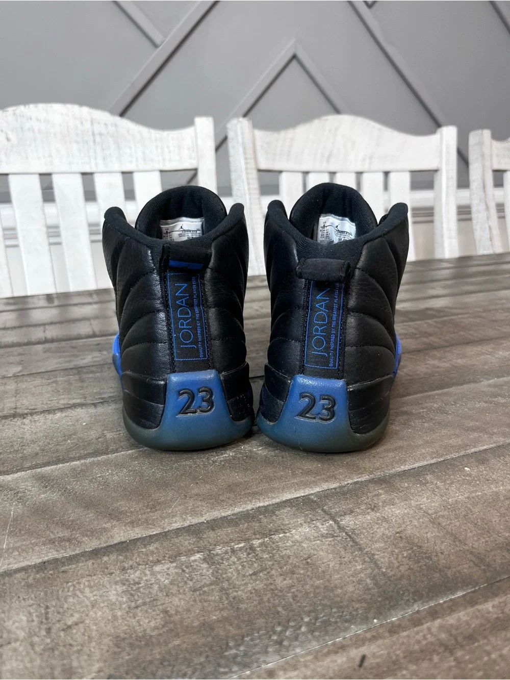Nike Air Jordan Retro 12 Black Game Royal Size 8 Men's